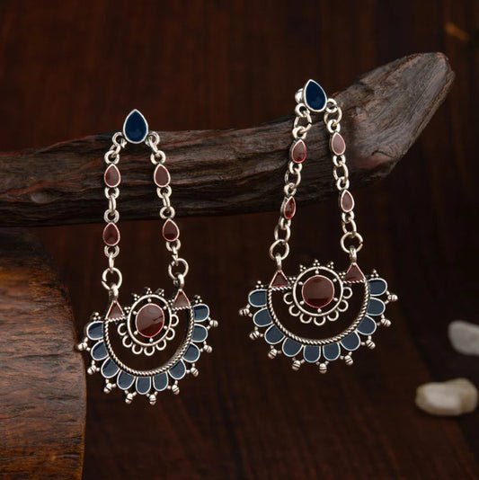 Buy Dangling Enamel Earrings Online – Trendy, Lightweight & Stylish