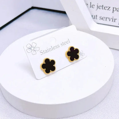 Four Leaf Clover Jewelry Set – 3-Piece Elegant Necklace