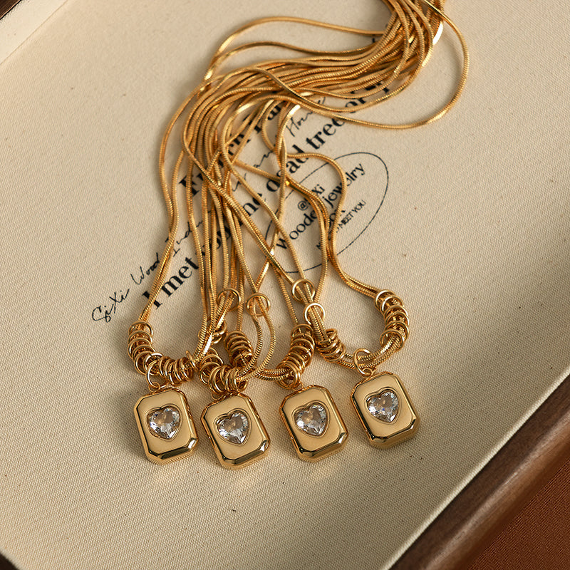 Vintage Heart Pendant Necklace