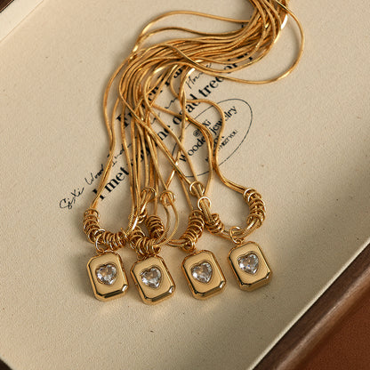 Vintage Heart Pendant Necklace