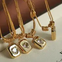 Necklace with Sparkling Zircon